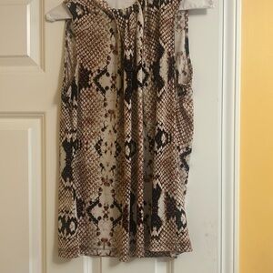 Snake print blouse